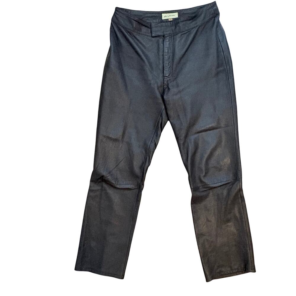Vintage 80s Rem Garson Genuine Leather Dark Brown Pants WhimsyGoth Indie Glam